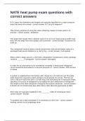 NATE heat pump exam questions with correct answers&period;