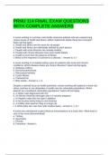 PRNU 114 FINAL EXAM QUESTIONS WITH COMPLETE ANSWERS&period;