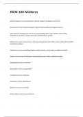 REM 100 Midterm exam 2024&sol;2025 with 100&percnt; correct answers