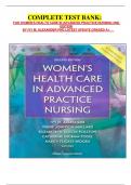 COMPLETE TEST BANK&colon; FOR WOMEN'S HEALTH CARE IN ADVANCED PRACTICE NURSING 2ND  EDITION BY IVY M&period; ALEXANDER PHD LATEST UPDATE GRADED A&plus;