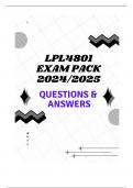 LPL4801 EXAM PACK 2024&sol;2025