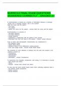 NURSE114 FINAL EXAM QUESTIONS ANSWERED CORRECTLY &comma; GRADED A&plus;