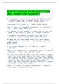 PACKAGE DEAL FOR NURS 114 QUESTIONS AND ANSWERS
