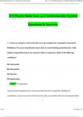 ATI Pharm Made Easy 4&period;0 Cardiovascular System Test Questions and Verified Answers &lpar;2024 &sol; 2025&rpar; 100&percnt; Guarantee Pass