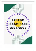 LPL4801 EXAM PACK 2024&sol;2025