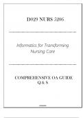 &lpar;D029 NURS 5206&rpar; Informatics for Transforming Nursing Care - Comprehensive OA Guide Q & S