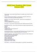 CEDS Exam Questions With Correct Answers 2024