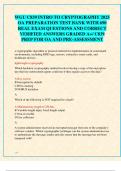 WGU C839 INTRO TO CRYPTOGRAPHY 2025  OA PREPARATION TEST BANK WITH 690  REAL EXAM QUESTIONS AND CORRECT  VERIFIED ANSWERS GRADED A&plus;&sol; C839  PREP FOR OA AND PRE-ASSESSMENT