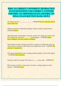 PHSC 211 LIBERTY UNIVERSITY 250 PRACTICE  EXAM QUESTIONS AND CORRECT ANSWERS  FOR PHSC 211 MIDTERM EXAM AND PHSC 211  FINAL EXAM 2025 TEST BANK &lpar;NEW&excl;&rpar;