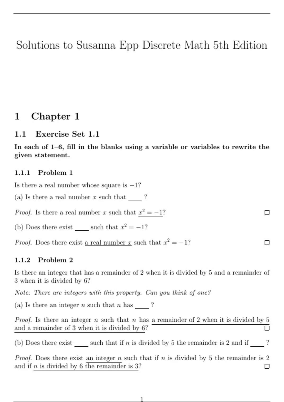 Discrete Mathematics with Applications 5th Edition PDF Answer Solutions ...