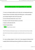 ATI Cardiovascular Test 2024 Questions and Verified Answers &lpar;2024 &sol; 2025&rpar; 100&percnt; Guarantee Pass