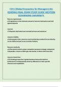 C211 &lpar;Global Economics for Managers&rpar; ALL  READING FINAL EXAM STUDY GUIDE WESTERN  GOVERNORS UNIVERSITY&period;