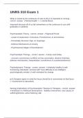 UNRS 310 Exam 1  Question and answers rated A&plus;