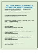 C211 &lpar;Global Economics for Managers&rpar; OA QUESTIONS AND ANSWERS 100&percnt; VERIFIED WESTERN GOVERNORS UNIVERSITY