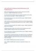  Life and Health Certification Exam 88 Questions with Verified Answers&comma;100&percnt; CORRECT