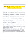 11B ALC Tactics Bundled Exam updated 2024&period;