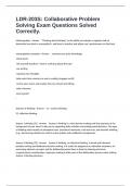 LDR-203S&colon; Collaborative Problem Solving Exam Questions Solved Correctly&period;