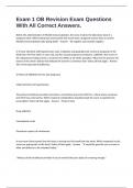 Exam 1 OB Revision Exam Questions With All Correct Answers&period;