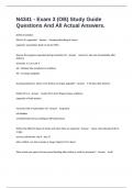 N4341 - Exam 3 &lpar;OB&rpar; Study Guide Questions And All Actual Answers&period;