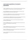 cost exam questions & answers 2024&sol;2025