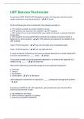 UST Service Technician  2025&lpar;Questions and answers&rpar; LATEST UPDATE