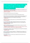 WGU C182 Exam Practice Test A Introduction to IT Exam&colon; Latest Version 2024-2025 &vert; Best Study Materials with Verified Answers