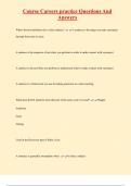 Course Careers practice Questions And  Answers