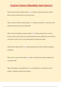 Course Careers Questions And Answers