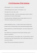 CSAM Questions With Solutions