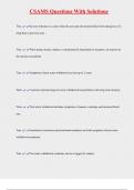CSAMS Questions With Solutions