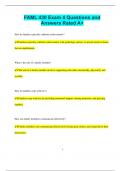 FAML 430 Exam 4 Questions and  Answers Rated A&plus;