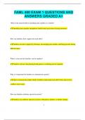 FAML 400 EXAM 1 QUESTIONS AND  ANSWERS GRADED A&plus;