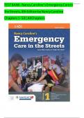 TEST BANK For Nancy Caroline&rsquo;s Emergency Care in the Streets&comma; 8th Edition by Nancy Caroline&comma; Verified Chapters 1 - 53&comma; Complete Newest Version
