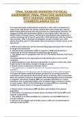 FINAL EXAM&semi;NR 509&sol;NR509 PHYSICAL ASSESSMENT FINAL PRACTICE QUESTIONS WITH VERIFIED ANSWERS-CHAMBERLAIN&sol;RATED A&plus;