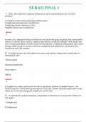 NUR 631 &lpar; LATEST 2024 &sol; 2025 &rpar; FINAL 1 &vert; A SOLVED 100&percnt; CORRECT