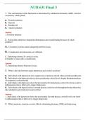 NUR 631 &lpar; LATEST 2024 &sol; 2025 &rpar; FINAL 3 &vert; GRADED A&plus; &vert;  PASSED &vert; NEW FULL EXAM ACTUAL