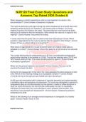 Complete Package Deal For NUR120 Final Exam 1&comma;2&comma;3 and 4  Study Questions and Answers Top Rated 2024 Graded A