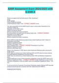 AARP Assessment Exam 2024&sol;2025 with Q AND A