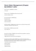 Storm Water Management &lpar;Chapter 8&rpar;CORRECT 100&percnt;