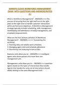 GENESYS CLOUD WORKFORCE MANAGEMENT EXAM  WITH QUESTIONS AND ANSWERS&sol;RATED A&plus;