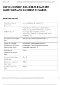 CDFM MODULE 1 EXAM REAL EXAM 250 QUESTIONS AND CORRECT ANSWERS