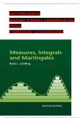 Solutions Manual for Measures&comma; Integrals & Martingales 2nd edition By Ren&eacute; Schilling&comma; ISBN&colon; 9781316620243&comma; All 28 Chapters Covered&comma; Verified Latest Edition