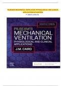 PILBEAM'S MECHANICAL VENTILATION&colon; PHYSIOLOGICAL AND CLINICAL APPLICATIONS 8TH EDITION BY JAMES M&period; CAIRO PHD 