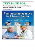 TEST BANK FOR&colon; Pharmacotherapeutics for Advanced Practice&colon; A Practical Approach 4th Edition by Virginia Poole Arcangelo PhD