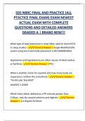 SDS NBRC FINAL AND PRACTICE &lpar;ALL  PTACTICE FINAL EXAM&rpar; EXAM NEWEST  ACTUAL EXAM WITH COMPLETE  QUESTIONS AND DETAILED ANSWERS  GRADED A &vert; BRAND NEW&excl;&excl;&excl;