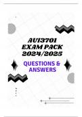 AUI3701 EXAM PACK 2024&sol;2025