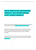 NYS CIC EXAM ACTUAL QUESTIONS AND CORRECTLY  WELL DEFINED ANSWERS LATEST  ALREADY GRADED A&plus; 