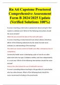 Rn Ati Capstone Proctored Comprehensive Assessment Form B 2024&sol;2025 Update &lpar;Verified Solutions 100&percnt;&rpar;