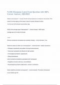 NAMS Menopause Latest Exam Questions with 100&percnt; Correct Answers &vert; 2024&sol;2025