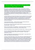 DEVOTED CERTIFICATION EXAM 2024 QUESTIONS AND ANSWERS